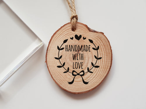 Handmade with Love Rubber Stamp