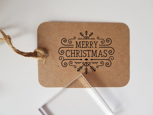 Merry Christmas Rubber Stamp