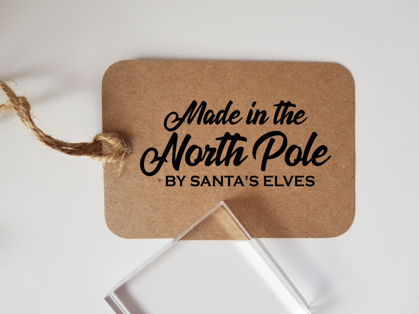 Made in the North Pole by Santa s Elves Rubber Stamp Arty Alphabet