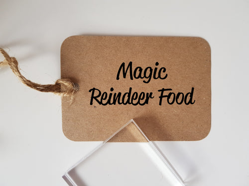 Magic Reindeer Food Rubber Stamp