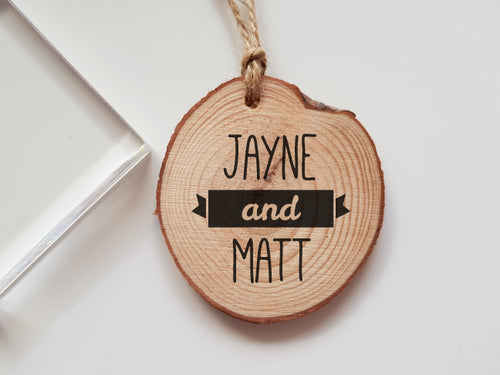 Wedding Rubber Stamp with Names